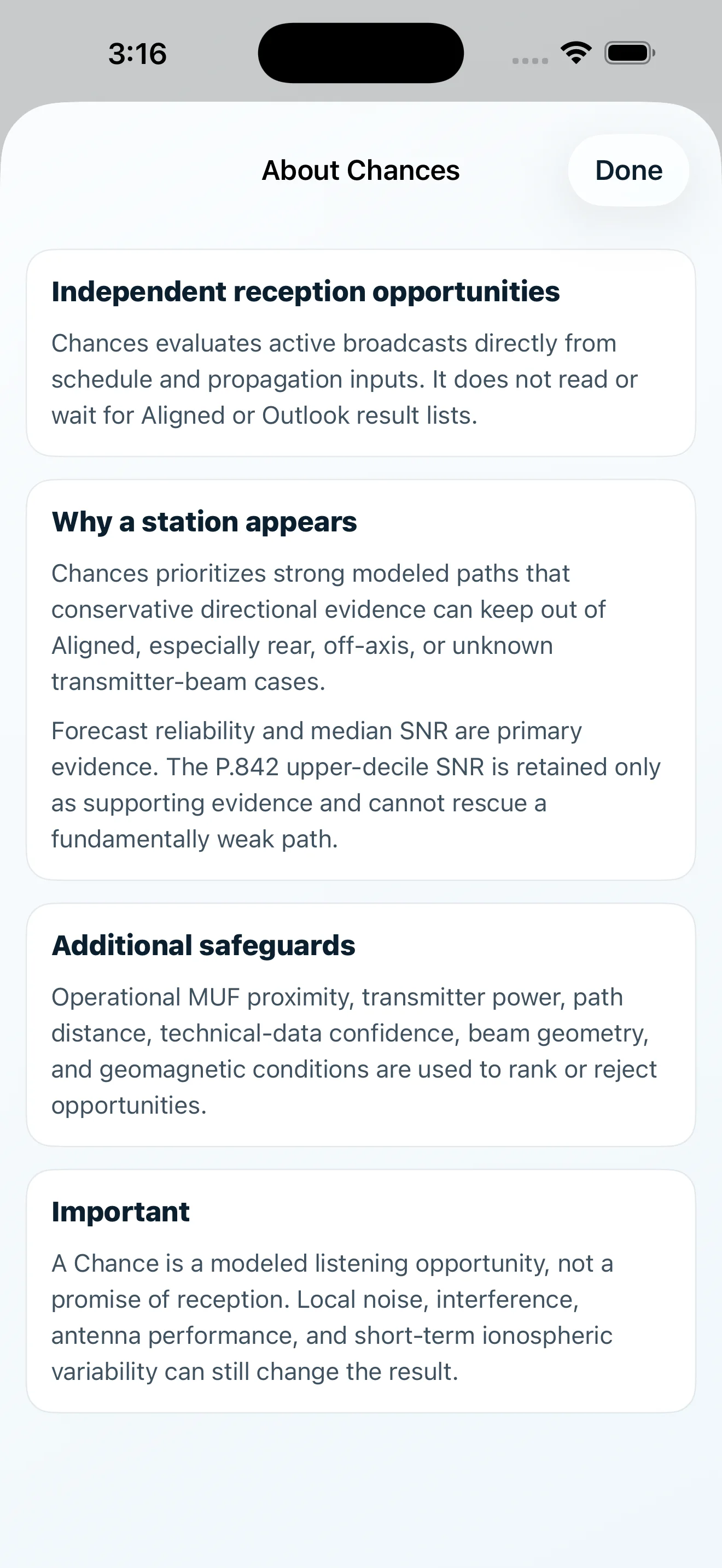 About Chances