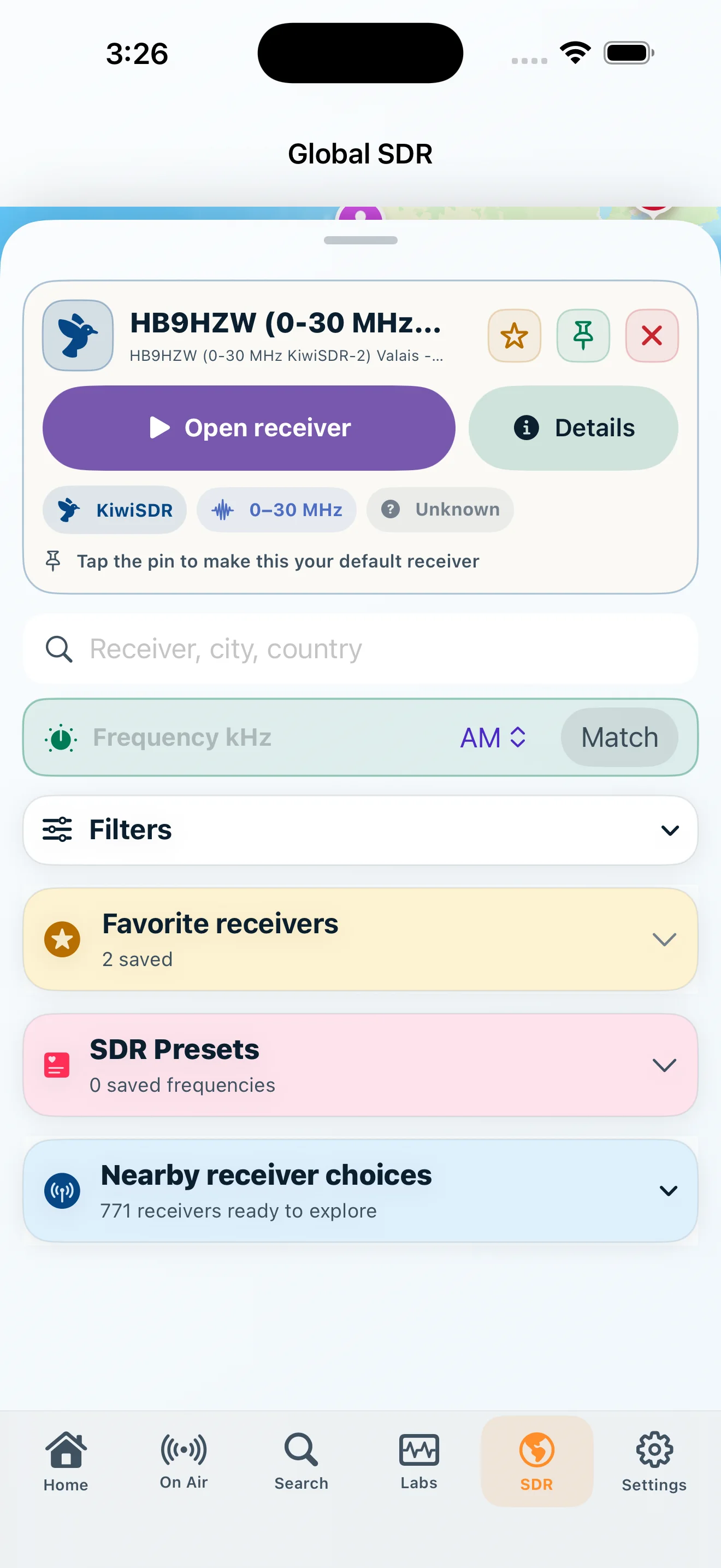 Choose Global SDR workflow